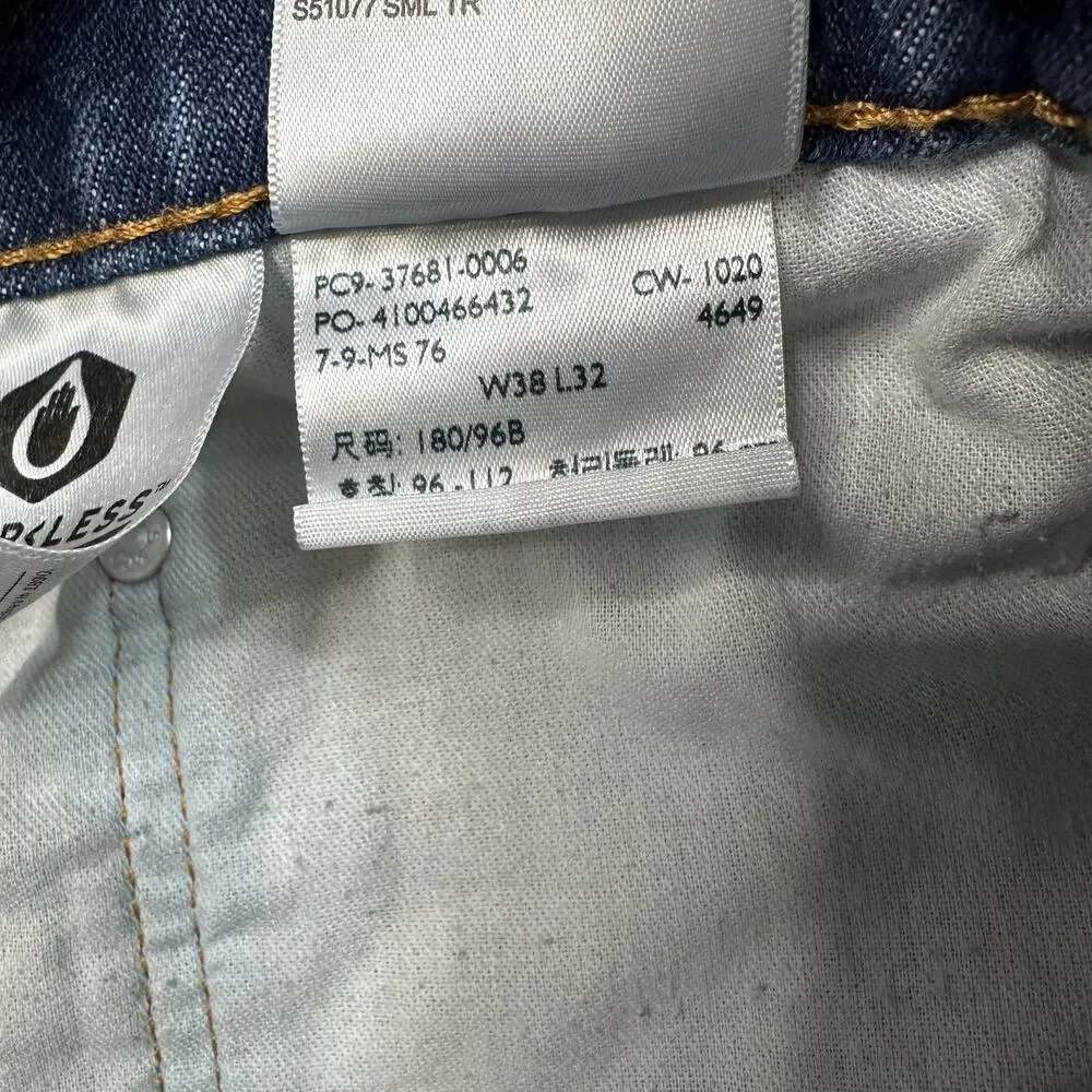 Levi's Jeans Mens W38 L32 Blue Medium Wash High Rise Straight Leg Relaxed Fit